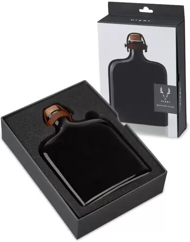 FLASK CERAMIC BLACK BY VISKI