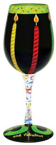Lolita 50th & Fabulous Birthday Wine Glass