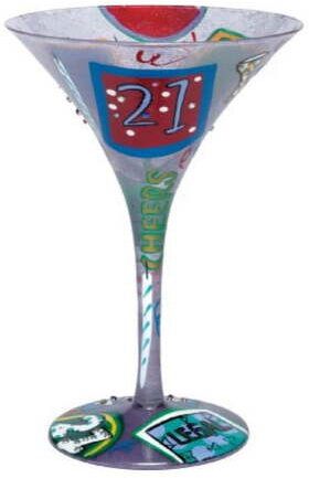Lolita 21st Birthday Martini Glass