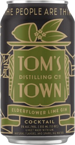 Toms Town Rtd Elderflower Lime Gin Cocktail Cn