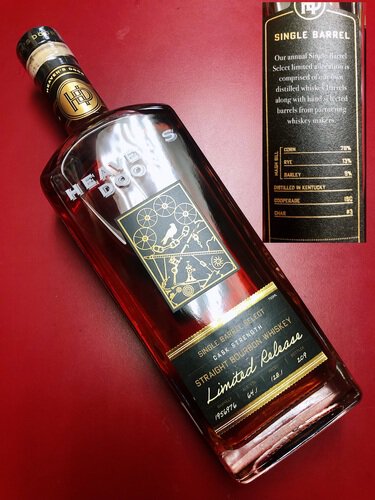 Heaven's Door Single Barrel Cask Strength Straight Bourbon Whiskey 128.1 proof