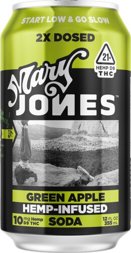 Mary Jones Green Apple Soda 10mg THC