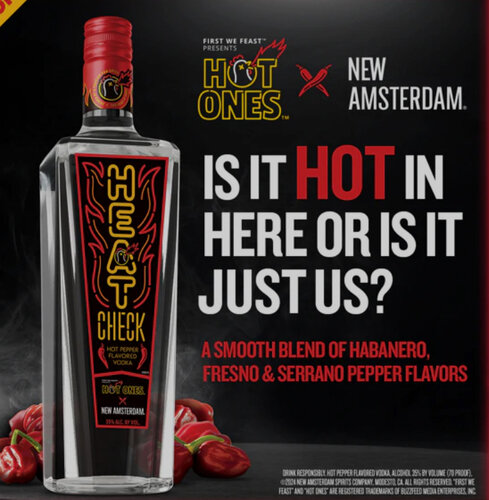 New Amsterdam Heat Check Pepper Flavored Vodka