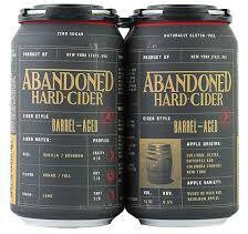 Abandoned Barrel Aged Hard Cider Ny Nv Can
