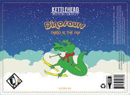 Kettlehead Brewing Co. Dinosaurs Skiing In The Sky