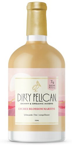Dirty Pelican Organic Cocktail Mixers Lychee Martini