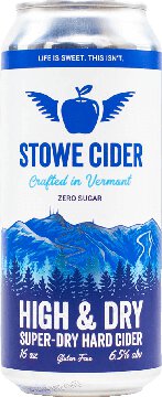 Stowe High & Dry Hard Cider 16oz Cans