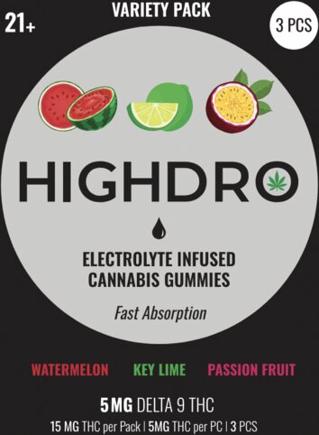 Highdro Variety Pack Gummies Delta 3pc
