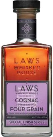 Laws Four Grain Cognac Finished Straight Bourbon Whiskey Colorado