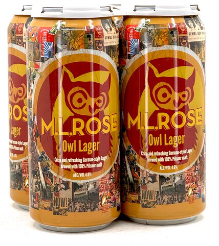 ML Rose Owl Lager 4pks