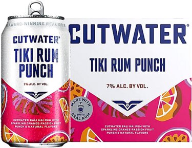 Cutwater Tiki Rum Punch (4-Pack) Cans