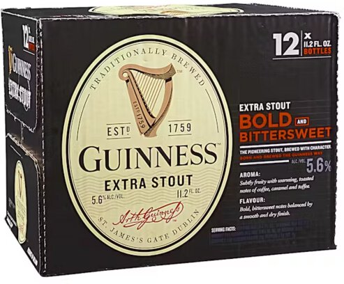 Guinness Extra Stout 12/12 Nrs