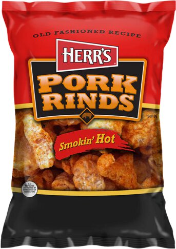 Herr's Smokin' Hot Pork Rinds 1.5oz