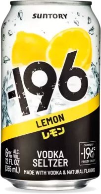 Minus 196 Vodka Seltzer Lemon 4 Pack 12oz Cans