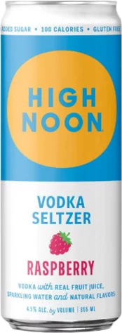 High Noon Vodka Seltzer Seltzer Sparkling Raspberry
