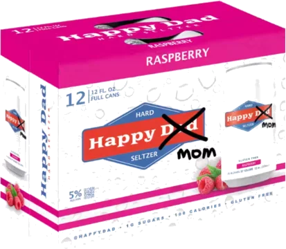 Happy Mom Raspberry Hard Seltzer
