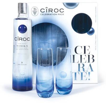 Ciroc Vodka With 2 Branded Glasses (750 ML)