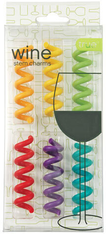 Savoy Stemware Silicone Springs Wine Charms