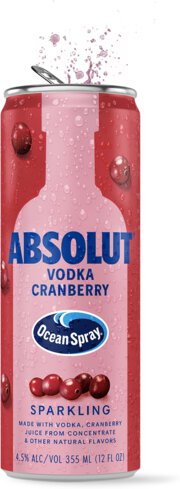 Absolut Cocktails Ocean Spray Vodka Cranberry
