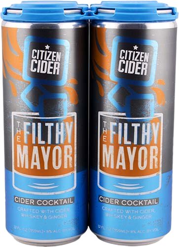 Citizen Cider Filthy Mayor Whiskey Ginger Cider Cocktail