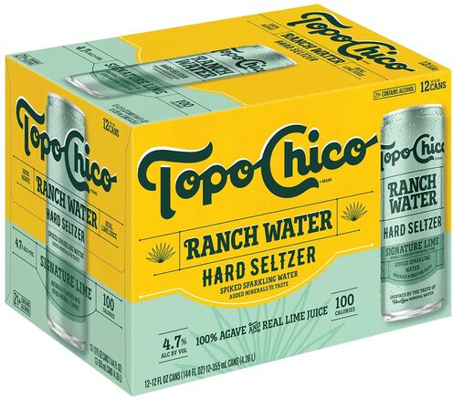 Topo Chico Ranch Water Hard Seltzer 12PK Cans