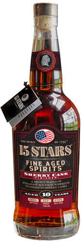 15 Stars Fine Aged Spirits Straight Bourbon Sherry Cask Finish 10yr