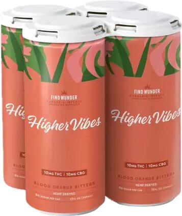 Find Wunder Higher Vibes Blood Orange Bitters 10mg THC