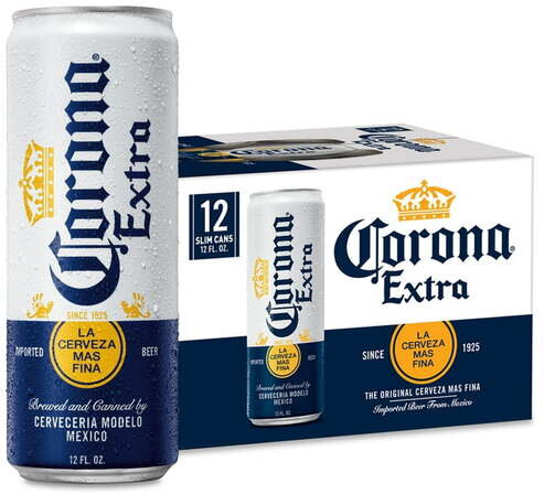 Corona Extra Mexican Lager Beer Can