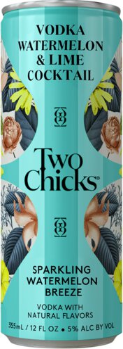 Two Chicks Vodka Sparkling Watermelon & Lime
