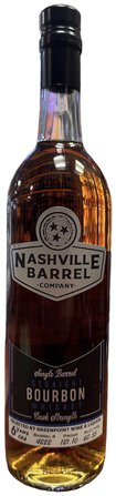Nashville Barrel Company Single Barrel Bourbon Straight Whiskey Usa 750ml