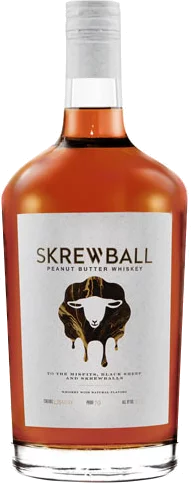 ピーナッツバターウィスキー　SKREW BALL 35% Skrewball Peanut Butter Whiskey - The Party Source, Bellevue, KY
