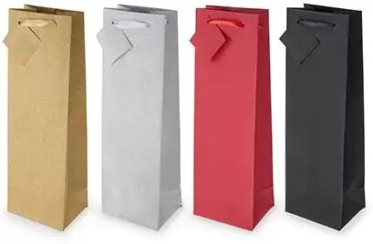 Assorted Colors No Mess Glitter Single Bottle Wine Bag By Cakewalk