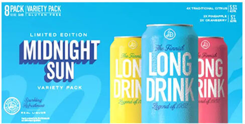 Long Drink Midnight Sun Variety Pack 12OZ - The Party Source