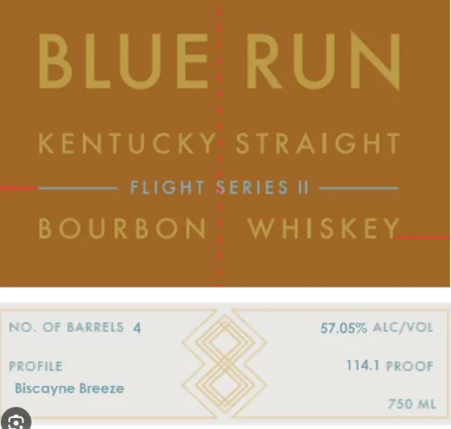 Blue Run Flight Series Limited Edition Bourbon Whiskey