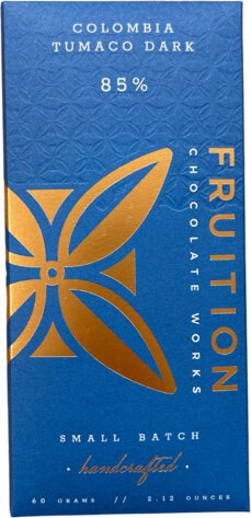 Fruition Chocolate Works Colombia Tumaco Dark 85%