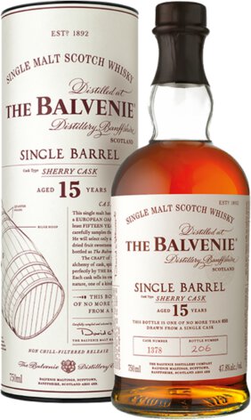 The Balvenie Single Barrel 15 Year Old Single Malt Scotch Whisky