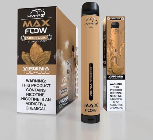 Hyppe Max Flow Virginia Tobacco Vape Salt Nicotine Puffs