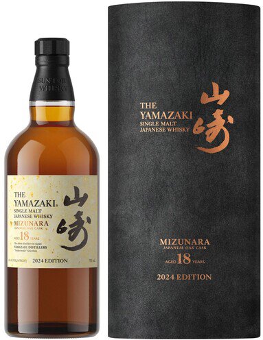 The Yamazaki Single Malt Mizunara 18 Years Whiskey 2024 Edition
