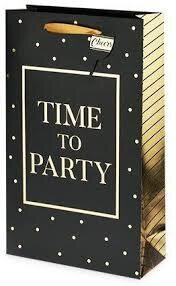 Gift Bag Time To Party Double Bag