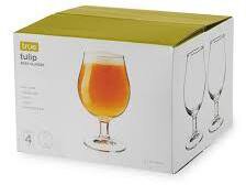 True Brands Beer Tulip Glasses