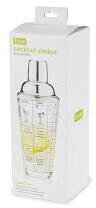 True Brands Cocktail Shaker Glass With Recipes