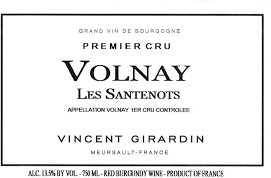 Vincent Girardin Volnay 1er Cru Les Santenots