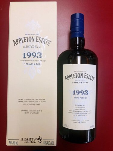 Appleton 1993 29 Year Old Hearts Collection Jamaican Rum