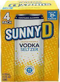Sunny D Orange Pineapple Vodka Seltzer