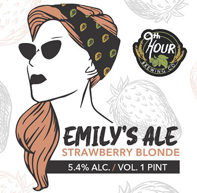 9th Hour Brewing Emily's Ale Strawberry Blonde