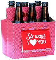 Gift 6 Pack Carrier Heart