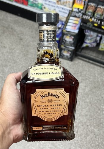 Jack Daniels Single Barrel Barrel Proof Bayouside Pick