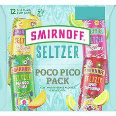 Sminoff Poco Pico Seltzer 12 Pack Cans