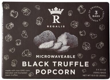 Regalis Microwaveable Black Truffle Popcorn Bags