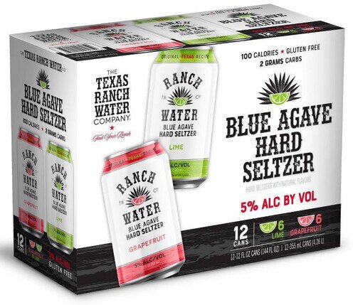 Rancho La Gloria Ranch Water Blue Agave Hard Seltzer Variety 12PK Cans